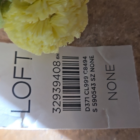 New LOFT Lemon Slice Raffia Zipper Pouch/Clutch - Picture 7 of 9